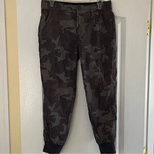 Prana Women's Dark Gray Camouflage Cargo Joggers
